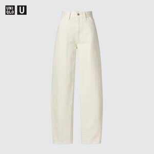 Uniqlo U Curved Jeans Off-White Size 26
